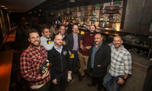 Members of the Melbourne city chapter of the Tough Guy Book Club