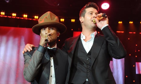 So appealing … Pharrell Williams and Robin Thicke.