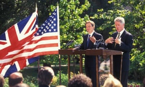 Tony Blair and Bill Clinton in 1997.