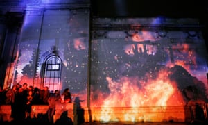 Made in Hull: The story the History of a City and its People: light and sound projection on to the walls of the Ferens gallery