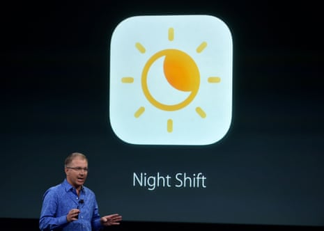 Apple’s Gregory Joswiak presents Night Shift. 
