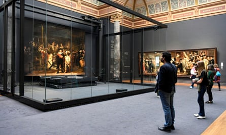 People view the work at the Rijksmuseum