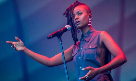 Kelela performs in Quebec City, Canada, July 2017