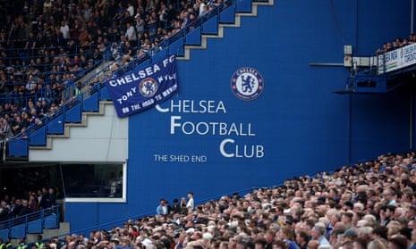 Fans watch Chelsea’s game at home to Wolves this month.
