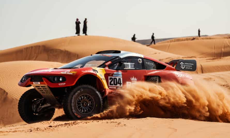 The Bahrain Raid Extreme Prodrive Hunter T1 of driver Nani Roma and co-driver Alex Haro Bravo