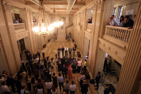 The Stormont press conference.