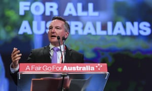 Chris Bowen at the Labor national conference