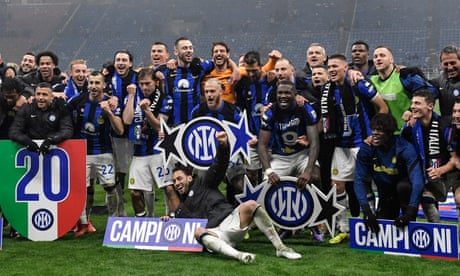 Internazionale seal historic 20th Serie A title with derby victory over Milan