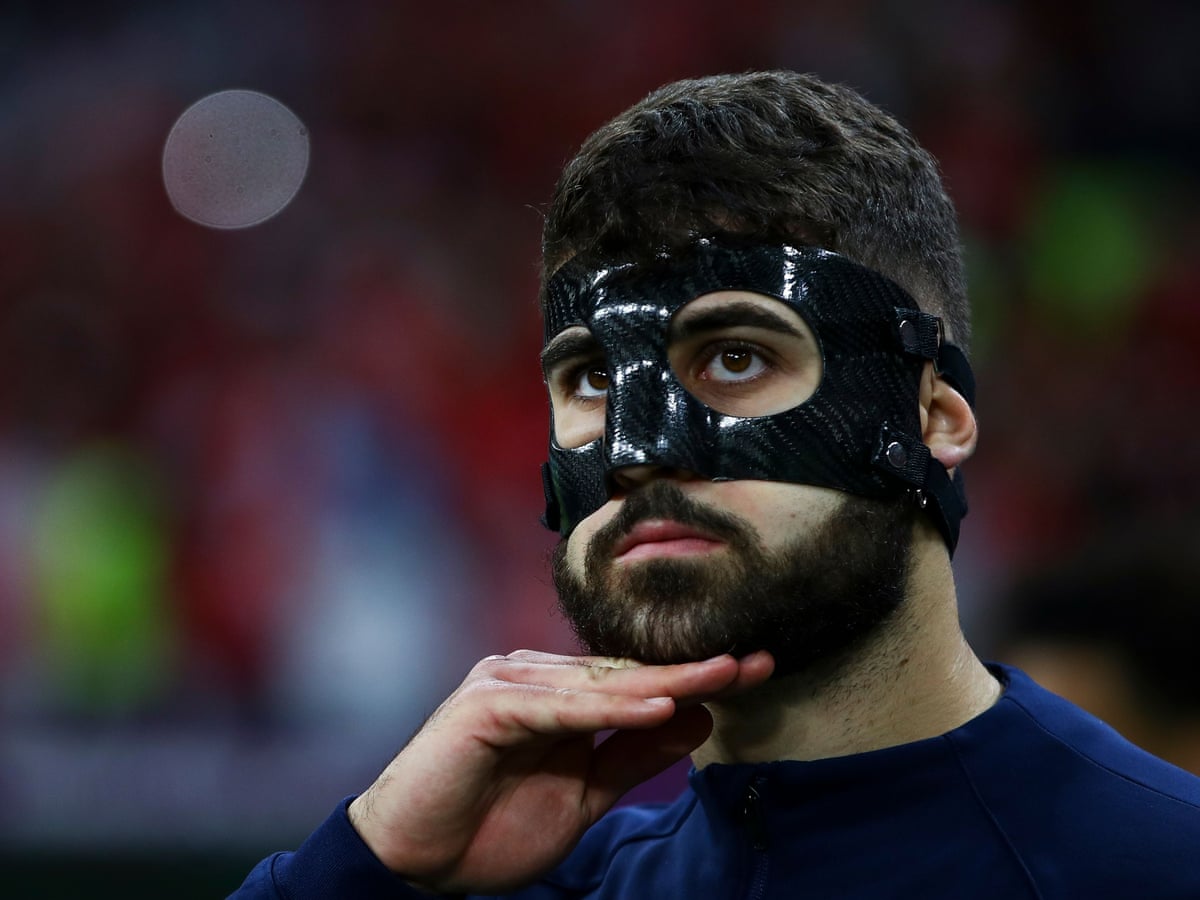 at tilføje vejviser abort Why are World Cup players wearing strange face masks on the pitch? | World  Cup 2022 | The Guardian