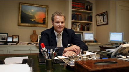 Lord Rothermere in his Kensington office
