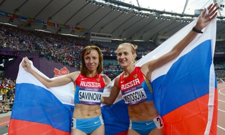 The Wada report recommended that Mariya Savinova (L), who won 800m gold at London 2012, and Ekaterina Poistogova, who finished third, be banned for life along with three other Russian athletes.