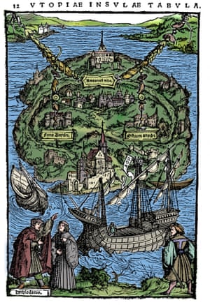 Plan of Thomas More’s Utopia, 1518.