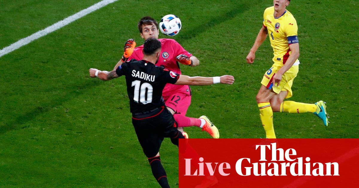 Romania 0 1 Albania Euro 16 As It Happened Euro 16 The Guardian Romania 0 1 Albania Euro 16 As It Happened Euro 16 The Guardian