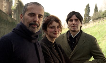 Magic number … the three directors (from left) Francesco Munzi, Alice Rohrwacher and Pietro Marcello.