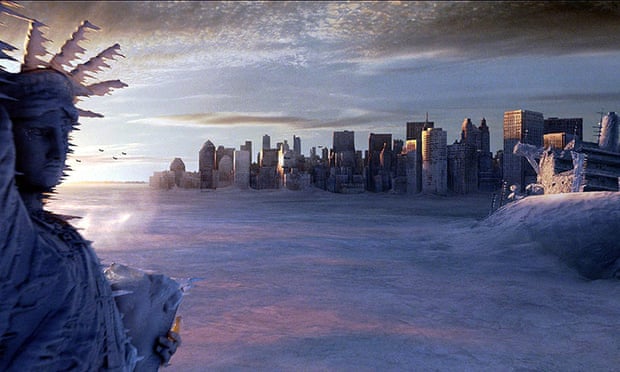 New York freezes in director Roland Emmerich’s The Day After Tomorrow.