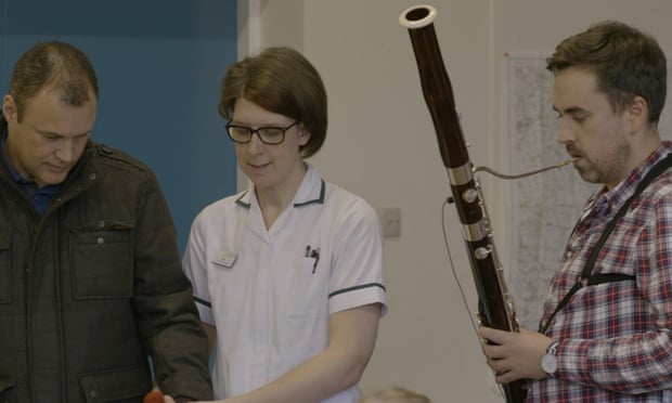 The Strokestra project between the Royal Philharmonic Orchestra and Hull stroke service running a music-making service for patients.