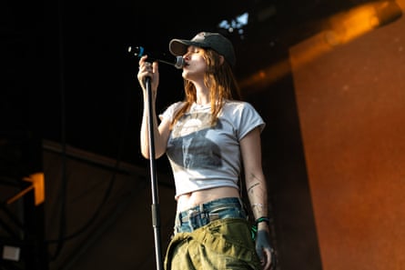 Hayden Anhedönia on stage in Chicago in 2024.