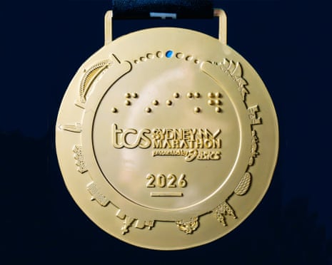The 2026 Sydney Marathon participation medal