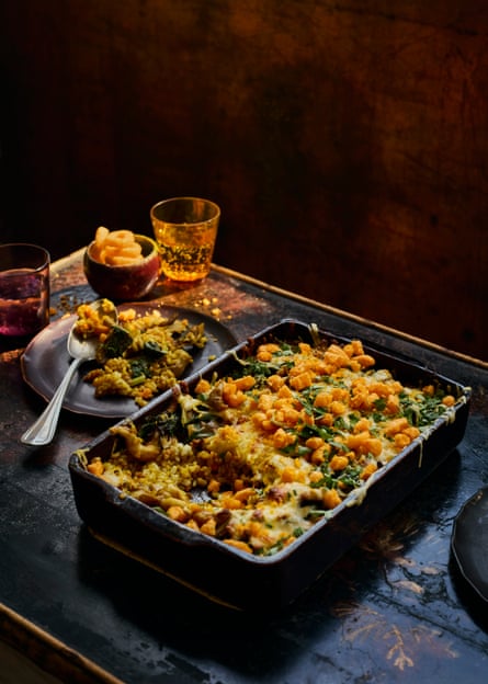Tim Anderson’s garlic mushroom curry doria (Japanese rice gratin).
