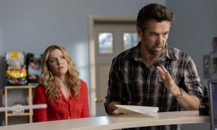Harriet Dyer and Patrick Brammall in Colin from Accounts.