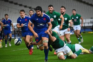 France 35-27 Ireland: Six Nations 2020 decider – as it happened | Sport 6 Caelan Doris pulls down Francois Cros before he can put down the ball to score a try.