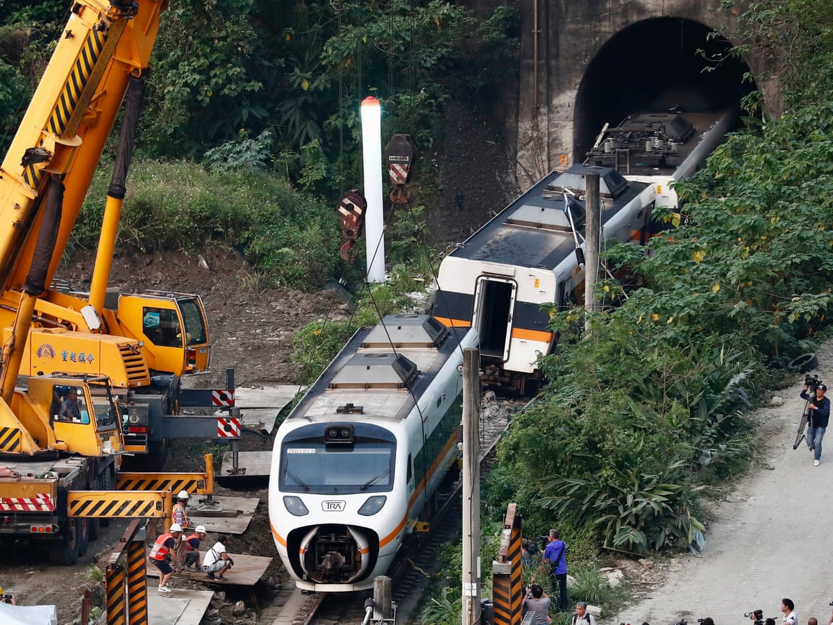 Taiwan Train Crash Construction Site Manager Released On Bail Taiwan The Guardian