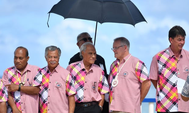 Leaders at the Pacific Islands Forum in Tuvalu