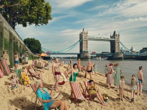 Old Father Thames by Julia Fullerton-Batten|It’s incredible to imagine people swimming and bathing in the River Thames. People in the 1930’s to 70’s, the poor people of the East End would hire a deck chair and come and hang out. I love the idea of people spending time by the River, something we don’t see anymore. That part of the river is only open one time a year for mud larkers now|