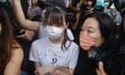 Agnes Chow: activist leaves jail as China says Hong Kong ‘pawn in geopolitics’
