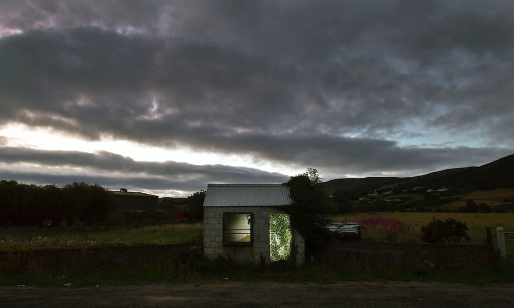A former customs guard hut in Ravensdale, Ireland. The frontier is the only border between the UK and the EU.