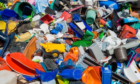 Colourful rubbish, plastic waste sorted for recycling