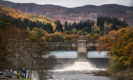 Pitlochry dam is one of a series of hydro electric schemes in the Tummel valley