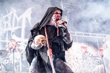 Mayhem performing in 2014.