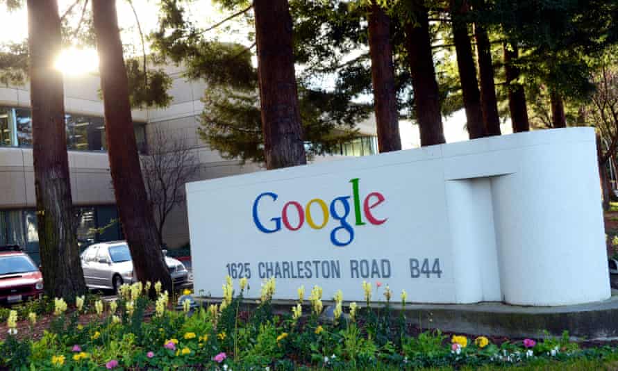 The entrance to Google’s headquarters in Mountain View, California.