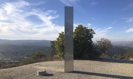 The monolith near Atascadero, California on Tuesday.