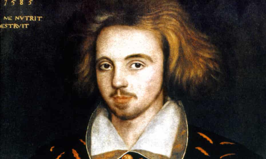 A presumed portrait of Christopher Marlowe (1585), by an unknown artist