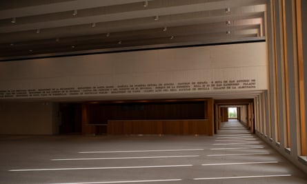 The modern entrance to the new Museum of Royal Collections