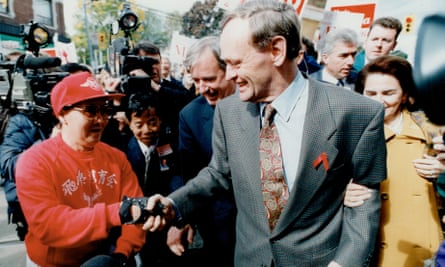Man on campaign trail