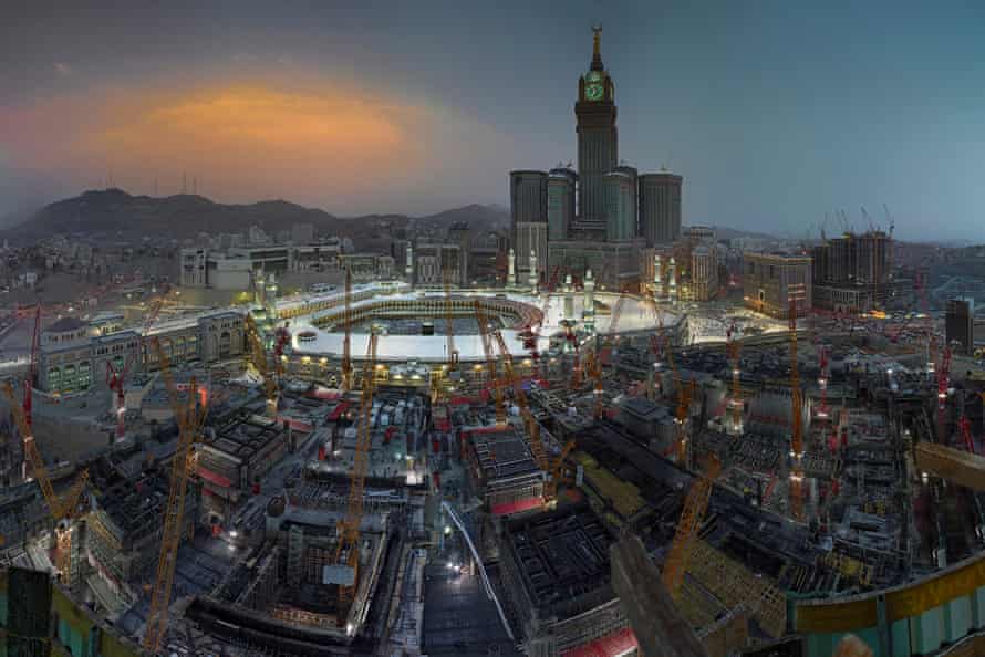 Construction cranes now dominate Mecca’s skyline.