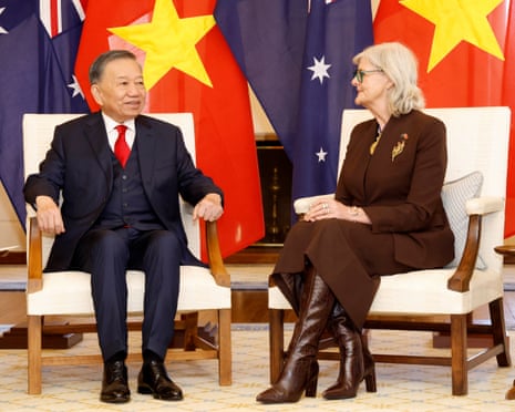 Governor-General Sam Mostyn meets To Lam at Government House