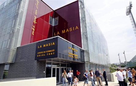 Exterior view of La Masia 2.0, which is based about three miles east of Camp Nou