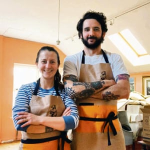 Bakers Ciara Ohartghail and her husband Dara made more space so customers could socially distance