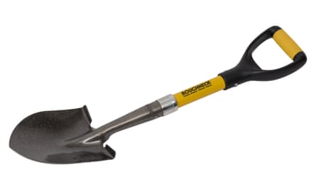 Black and yellow micro shovel