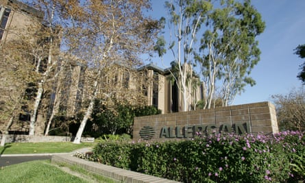 Allergan’s offices in California.