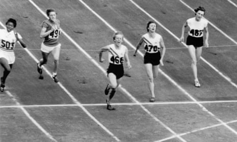 Betty Cuthbert wins the women’s 100 metres final at the Melbourne Olympics in 1956.