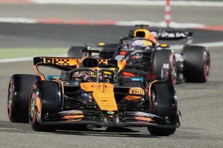 McLaren’s Oscar Piastri in action during qualifying for the Bahrain Grand Prix.