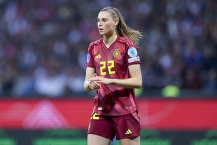 Jule Brand in action for Germany