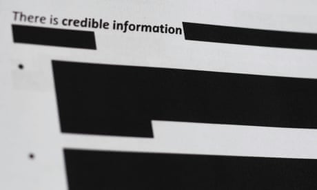 A redacted document