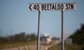 Beetaloo sign next to highway