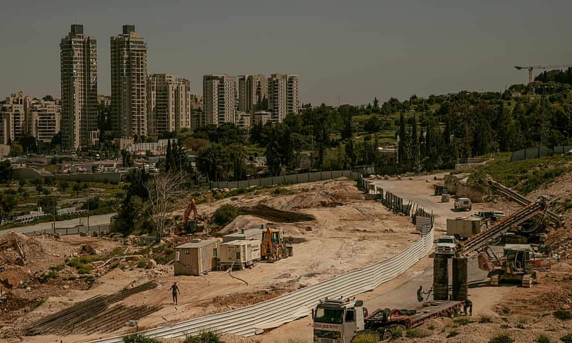 Givat Hamatos, where Israel is currently building the first new settlement in 20 years, in East Jerusalem.
